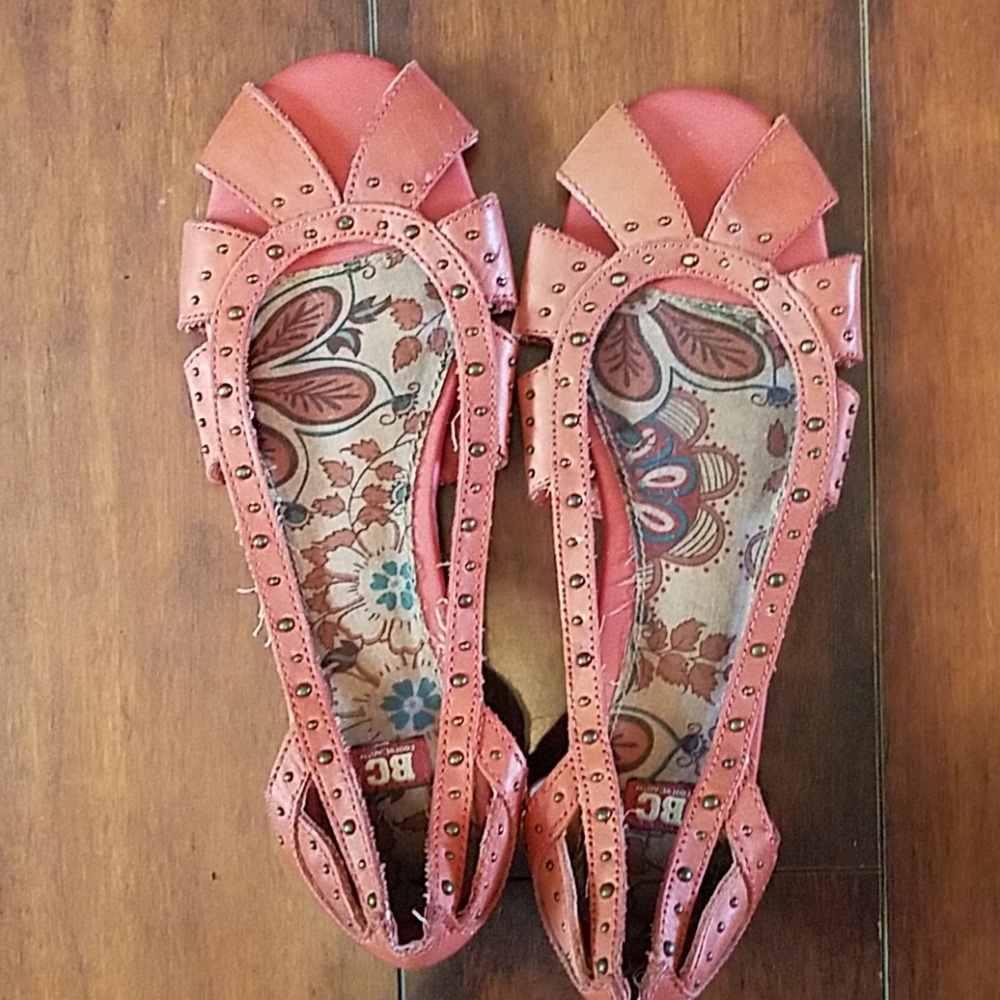 Orange flats